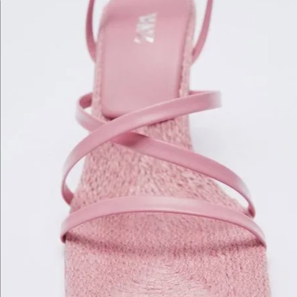 Zara pink strapy heel